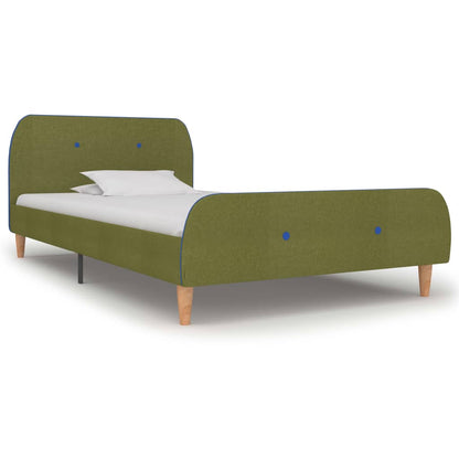 Estrutura de cama 90x200 cm tecido verde