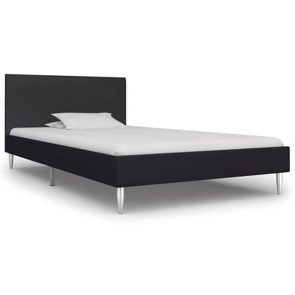 Estrutura de cama 90x200 cm tecido preto