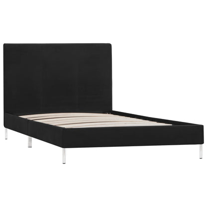 Estrutura de cama 90x200 cm tecido preto
