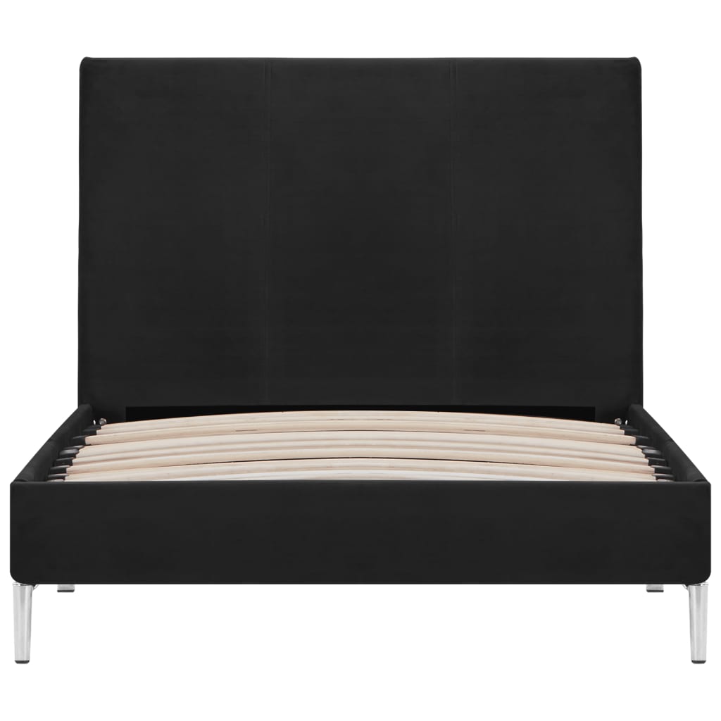Estrutura de cama 90x200 cm tecido preto