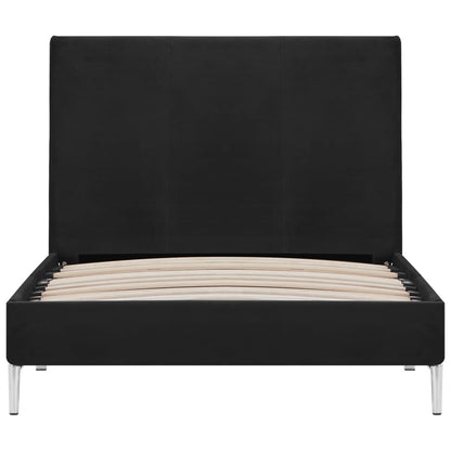 Estrutura de cama 90x200 cm tecido preto