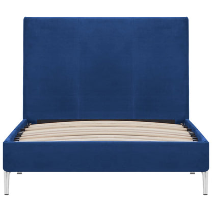 Estrutura de cama 90x200 cm tecido azul