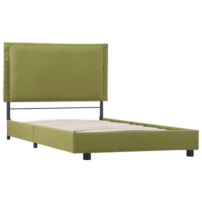 Estrutura de cama 90x200 cm tecido verde