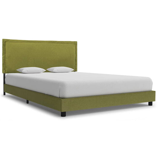 Estrutura para cama sem colchão 135x190 cm tecido verde