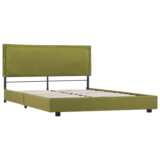 Estrutura para cama sem colchão 135x190 cm tecido verde