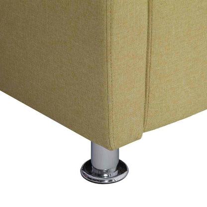 Poltrona em forma de cubo tecido verde