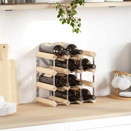 Garrafeira para 12 garrafas madeira de pinho maciça