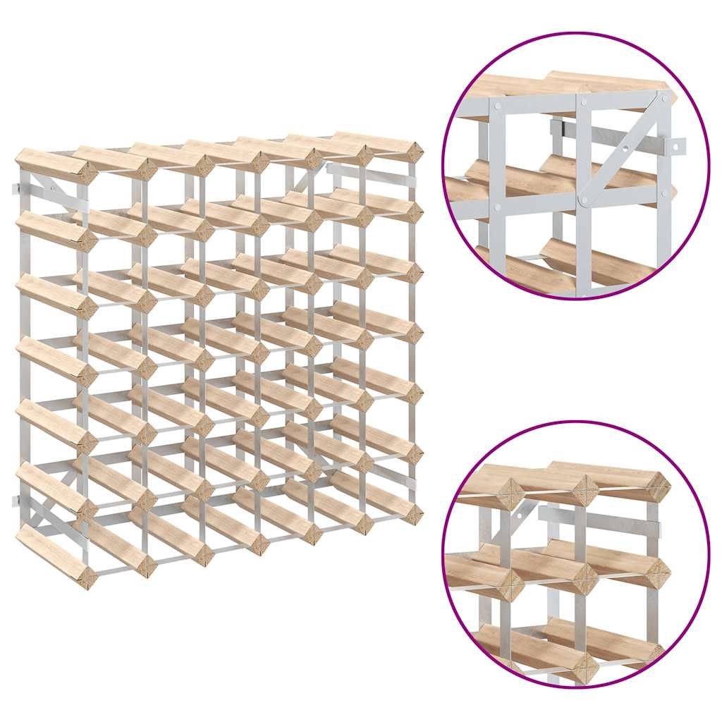 Garrafeira para 42 garrafas madeira de pinho maciça