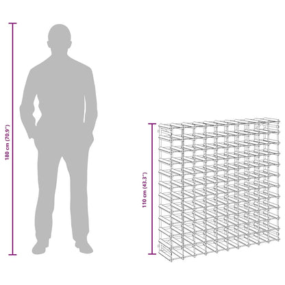 Garrafeira para 120 garrafas madeira de pinho maciça