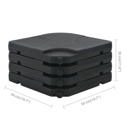 Guarda-sol de jardim com base portátil antracite