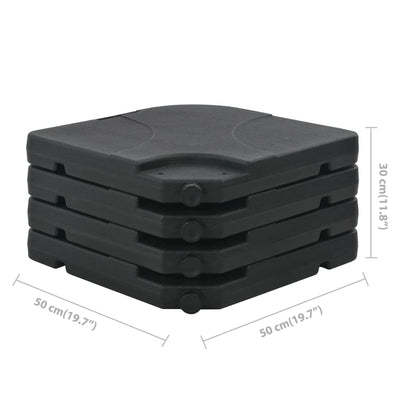 Guarda-sol de jardim com base portátil cinzento-acastanhado