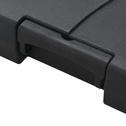 Guarda-sol de jardim com base portátil cinzento-acastanhado