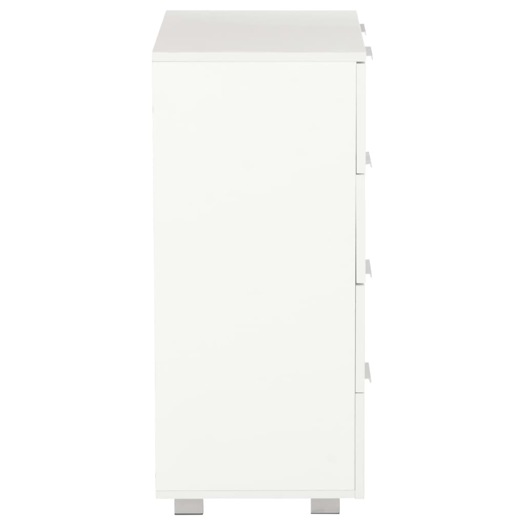 Aparador 60x35x80 cm derivados de madeira branco brilhante