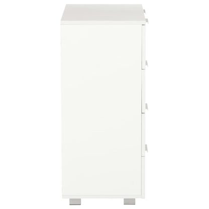 Aparador 60x35x80 cm derivados de madeira branco brilhante