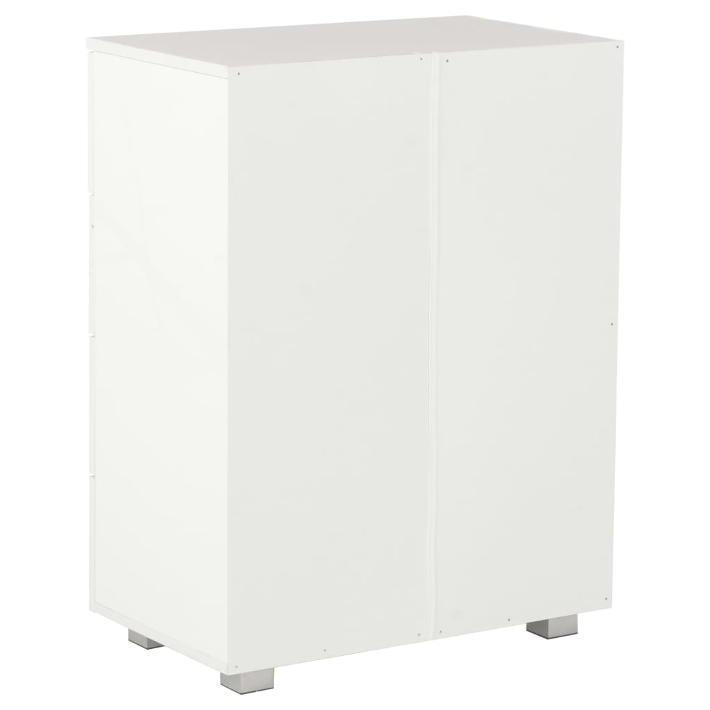 Aparador 60x35x80 cm derivados de madeira branco brilhante