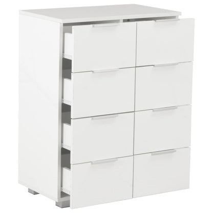 Aparador 60x35x80 cm derivados de madeira branco brilhante
