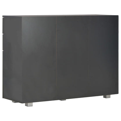 Aparador 107x35x80,5 cm preto brilhante