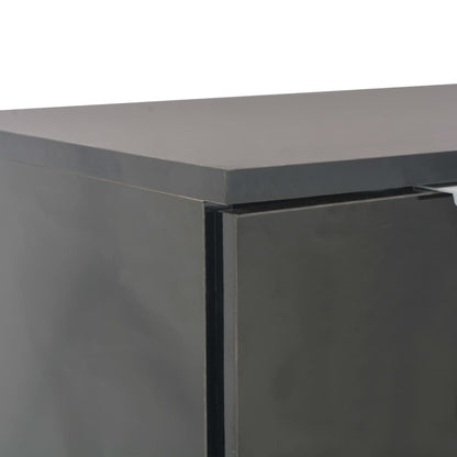 Aparador 107x35x80,5 cm preto brilhante