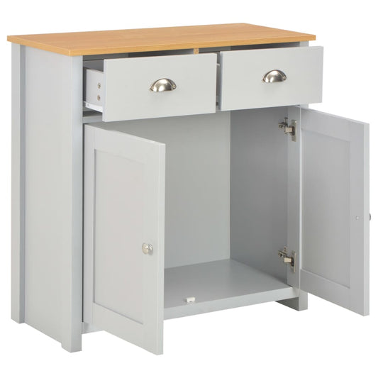 Aparador 79x35x81 cm cinzento
