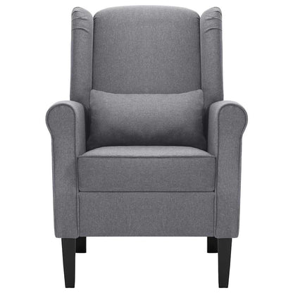 Poltrona em tecido cinzento-escuro