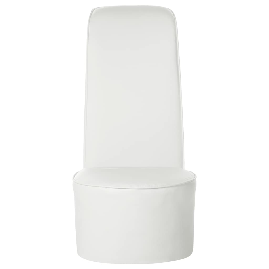 Cadeira estilo sapato de salto alto couro artificial branco