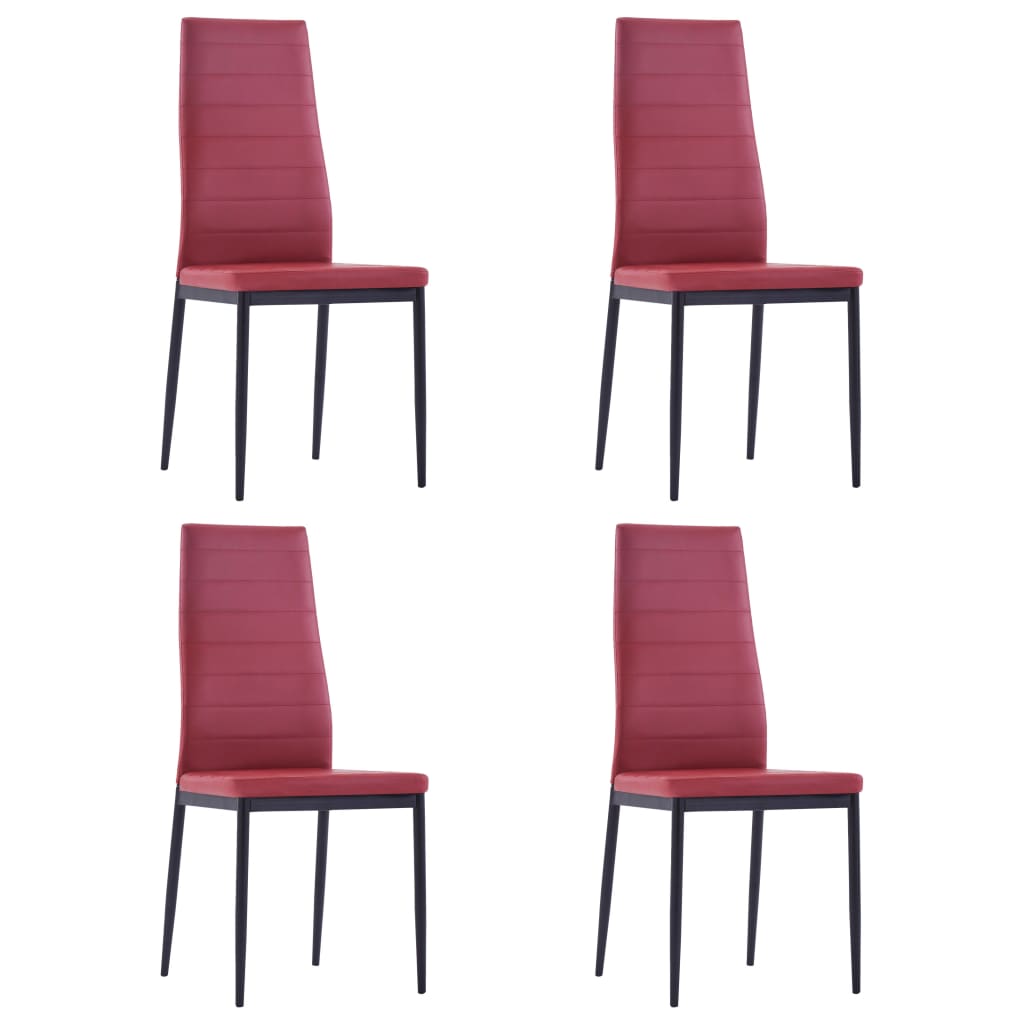 Conjunto de jantar 5 pcs vermelho tinto