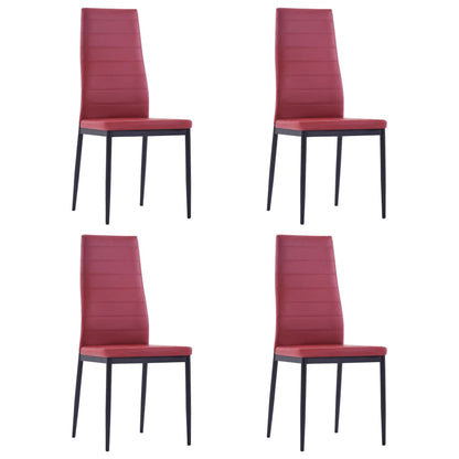 Conjunto de jantar 5 pcs vermelho tinto