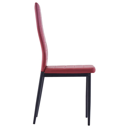 Conjunto de jantar 5 pcs vermelho tinto