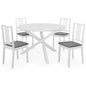 5 pcs conjunto de jantar MDF branco
