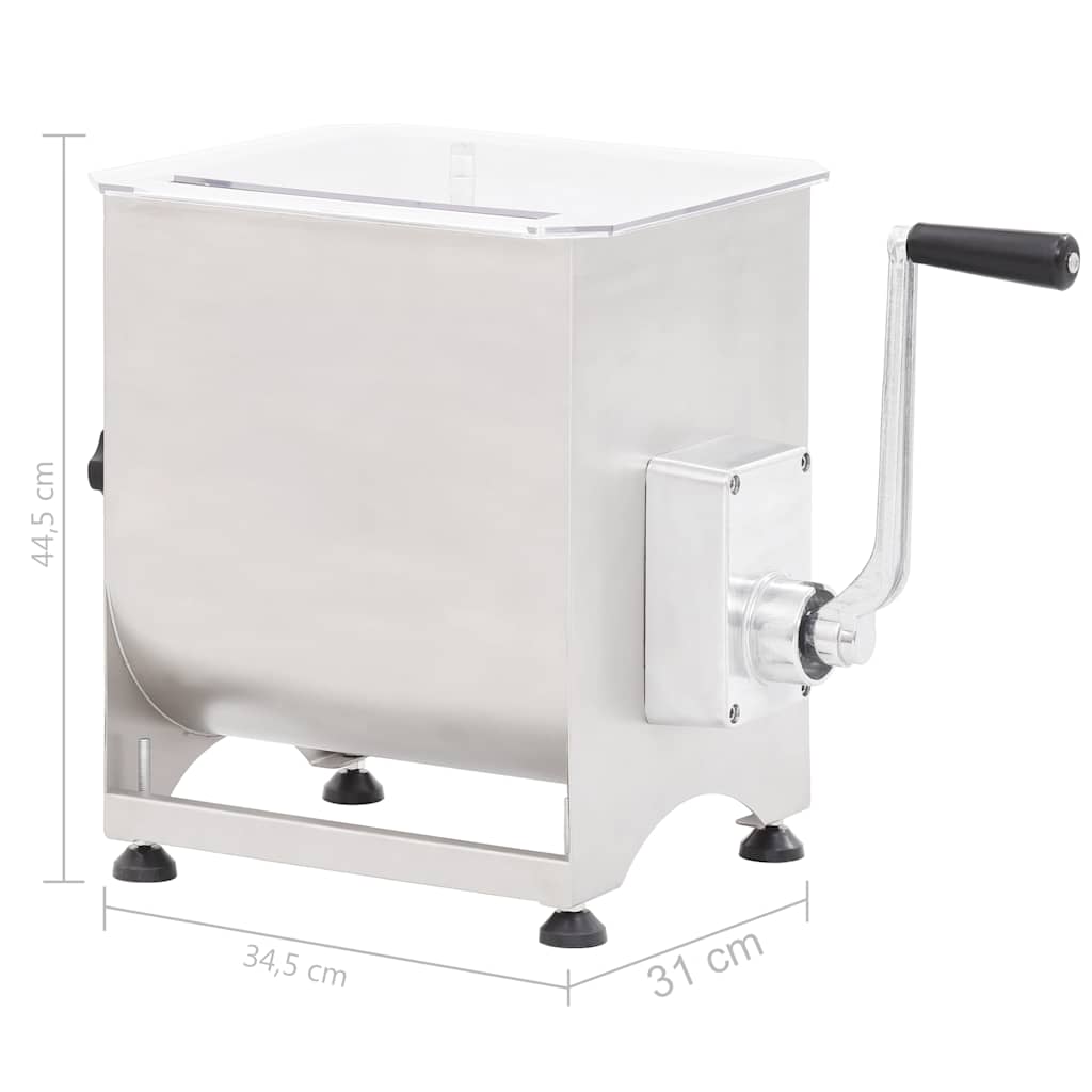 Misturador de carne prateado aço inoxidável