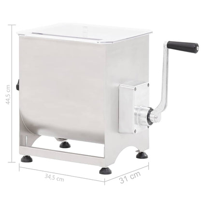 Misturador de carne prateado aço inoxidável