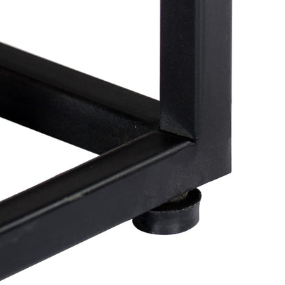 Móvel de TV de madeira recuperada maciça e aço