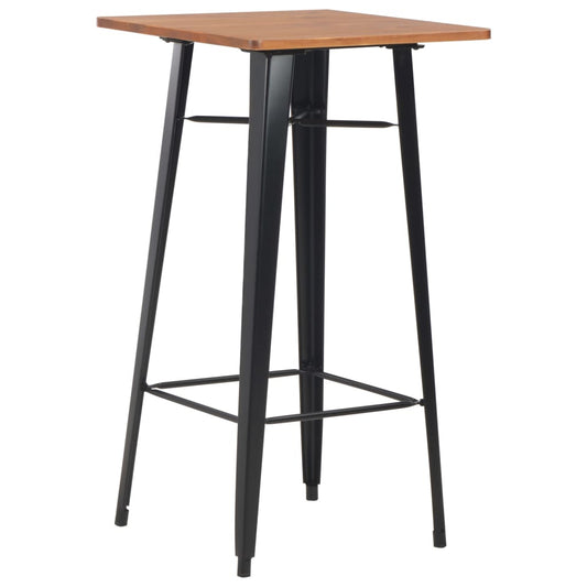 3 pcs conjunto de bar em aço preto
