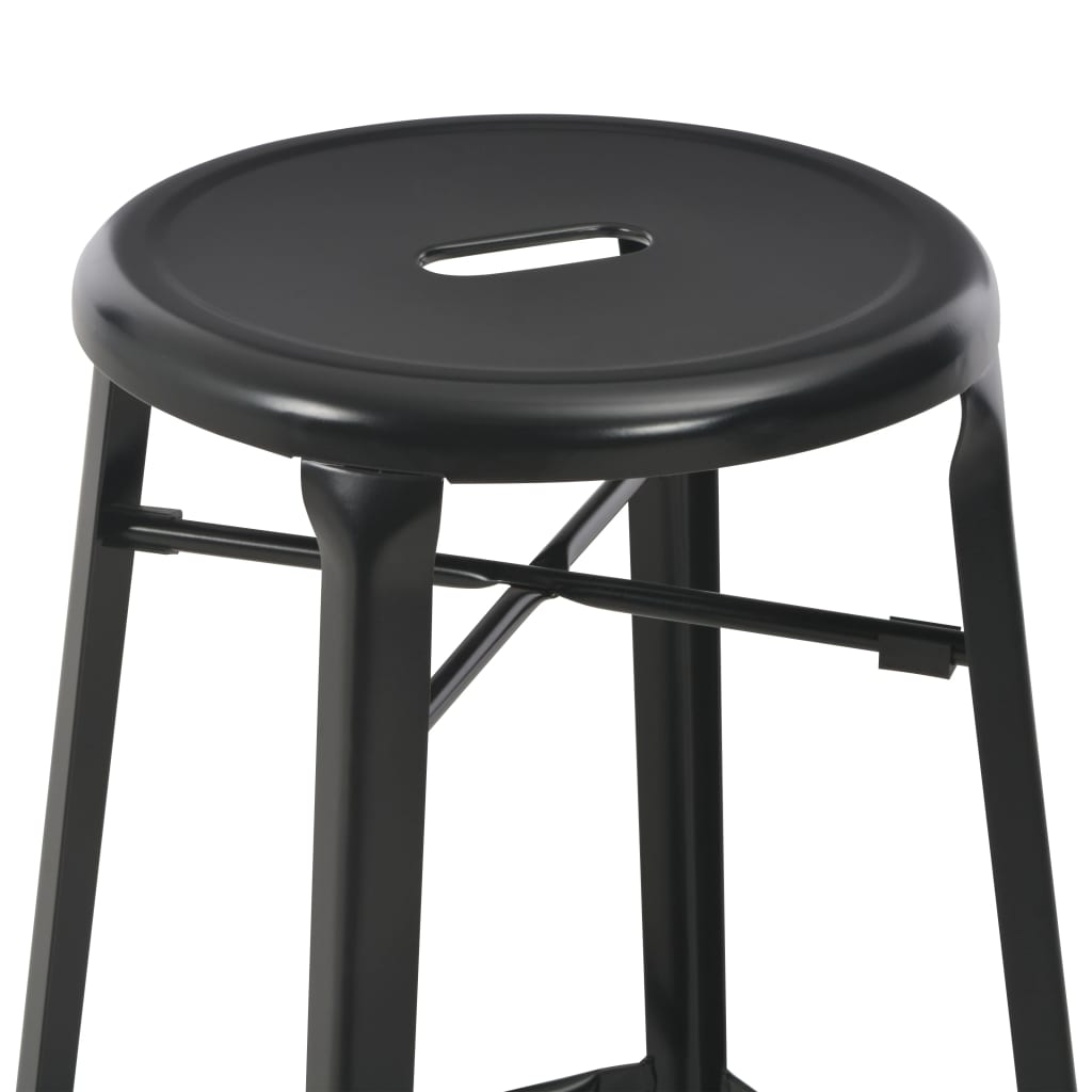 3 pcs conjunto de bar em aço preto