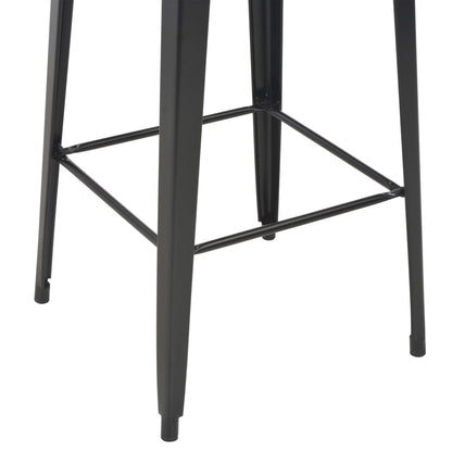 3 pcs conjunto de bar em aço preto