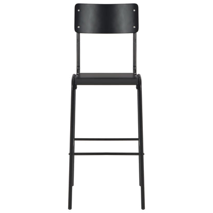 3 pcs conjunto de bar em aço preto