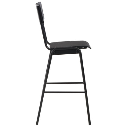 3 pcs conjunto de bar em aço preto