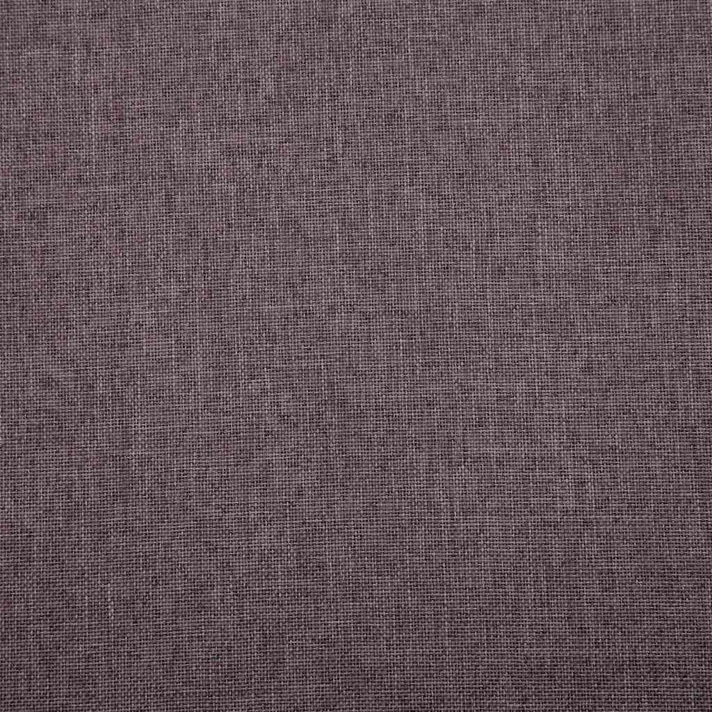 2 pcs conjunto de sofás tecido cinzento-acastanhado