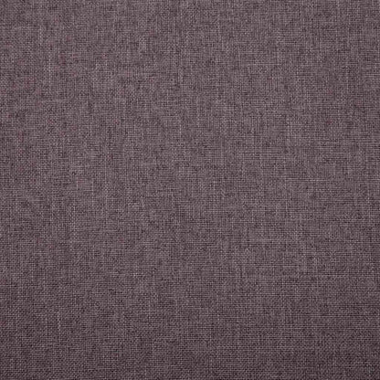 2 pcs conjunto de sofás tecido cinzento-acastanhado