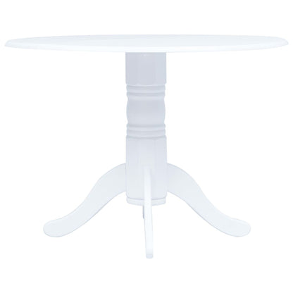 5 pcs conjunto de jantar madeira seringueira maciça branco