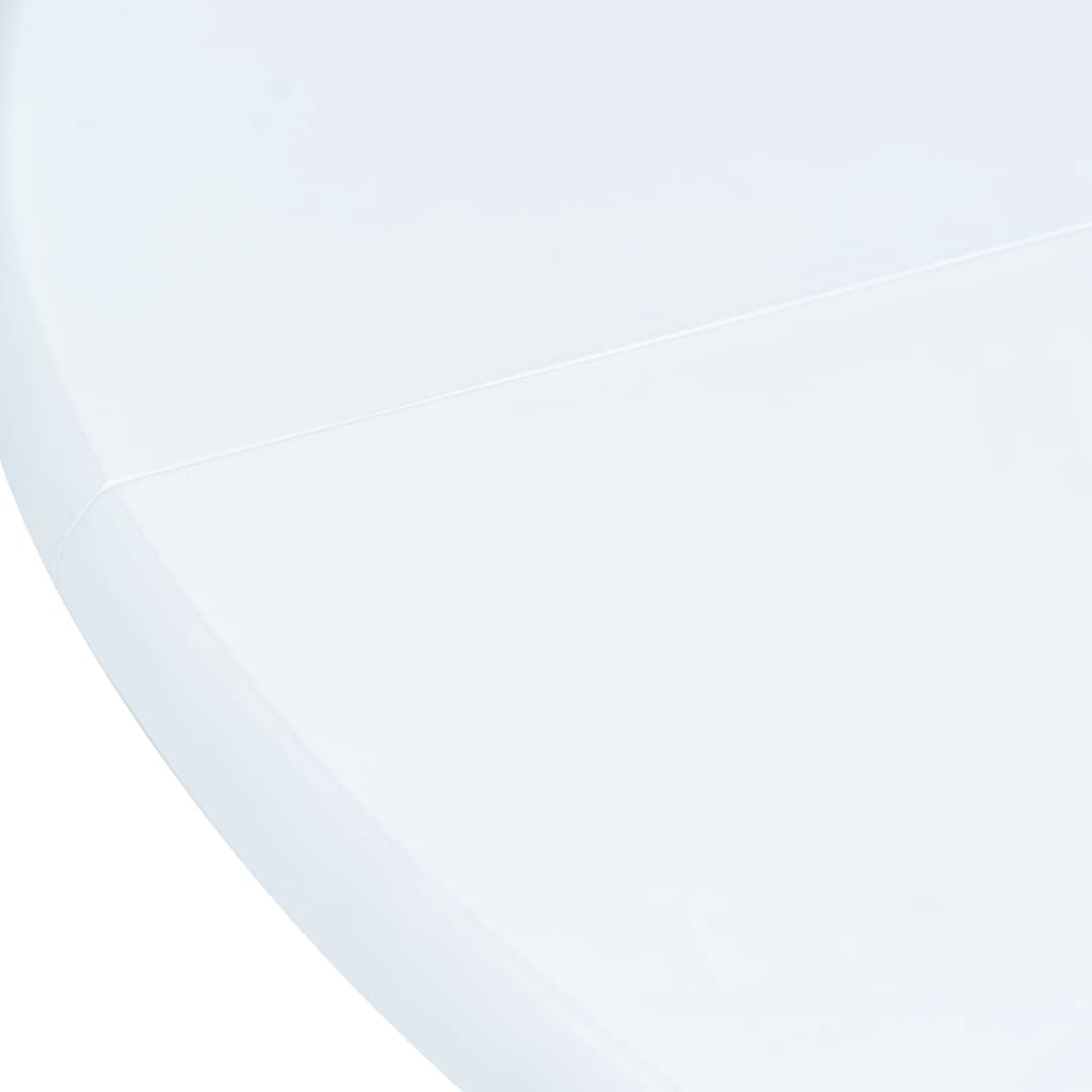 5 pcs conjunto de jantar madeira seringueira maciça branco