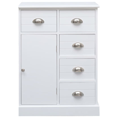 Aparador com 10 gavetas 113x30x79 cm madeira branco