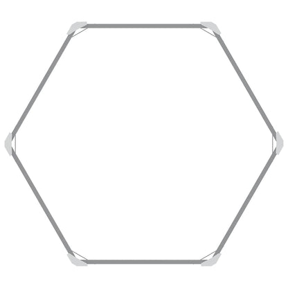 Canteiro elevado jardim aço galvanizado 129x129x77 cm castanho