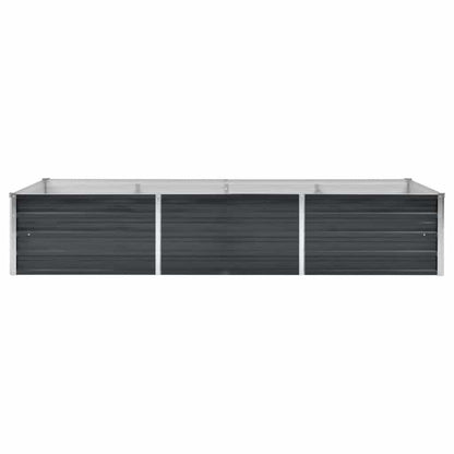 Canteiro elevado jardim aço galvanizado 240x80x45cm antracite