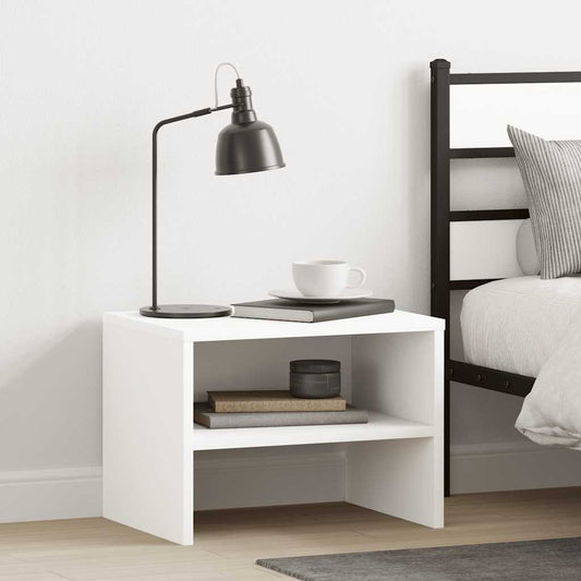 Mesa-de-cabeceira 40x30x30 cm aglomerado branco