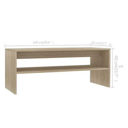 Mesa de centro derivados de madeira carvalho sonoma