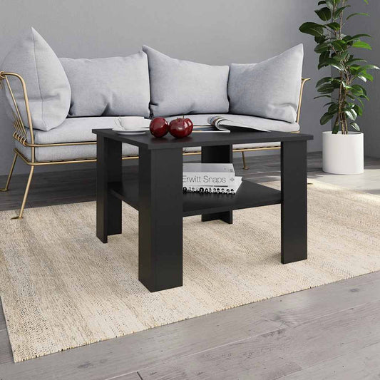 Mesa de centro 60x60x42 cm derivados de madeira preto