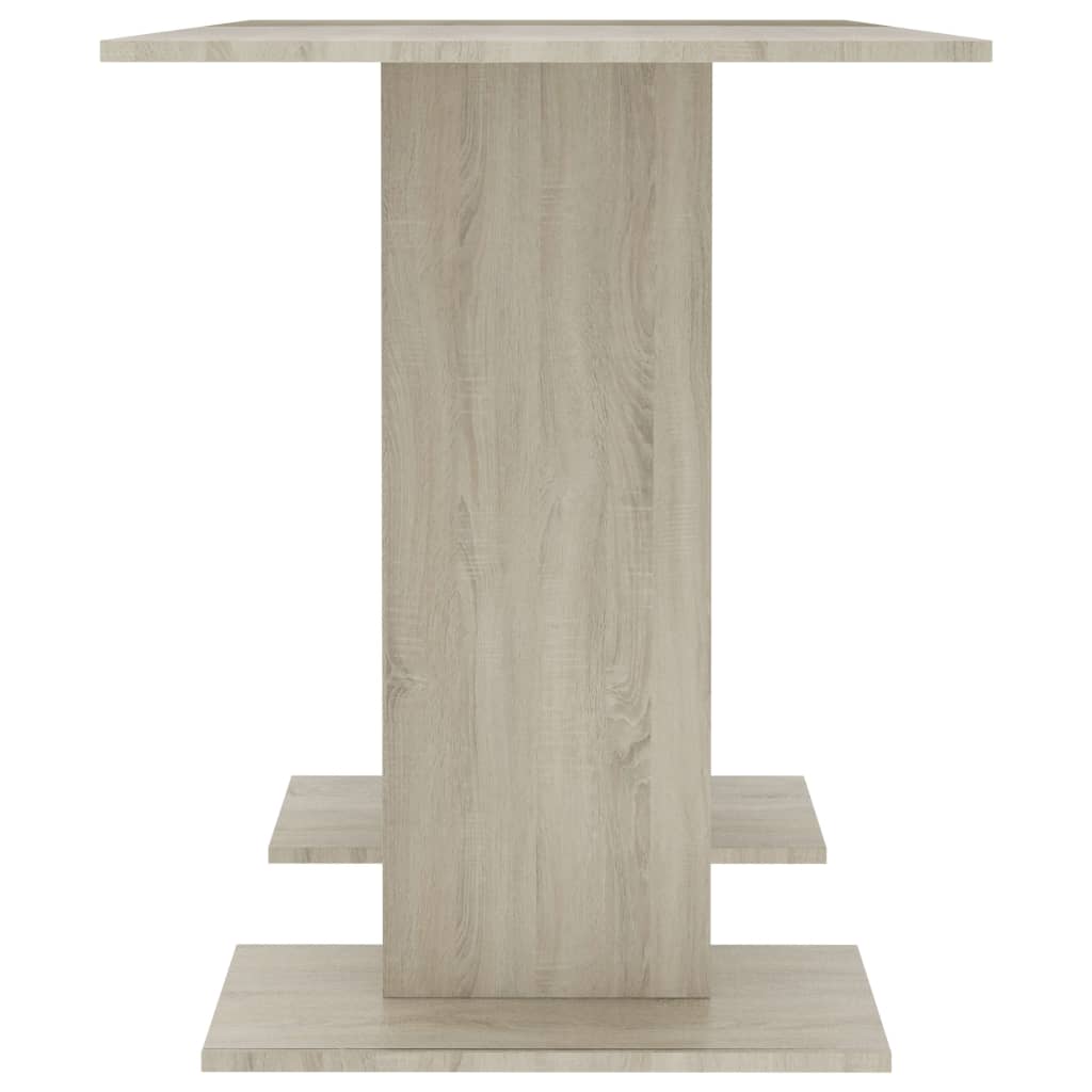 Mesa de jantar 110x60x75 cm derivados madeira carvalho sonoma