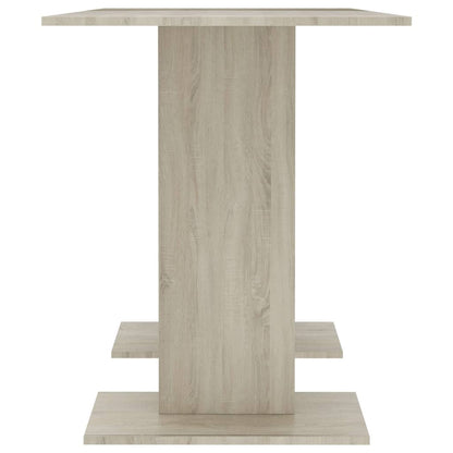 Mesa de jantar 110x60x75 cm derivados madeira carvalho sonoma