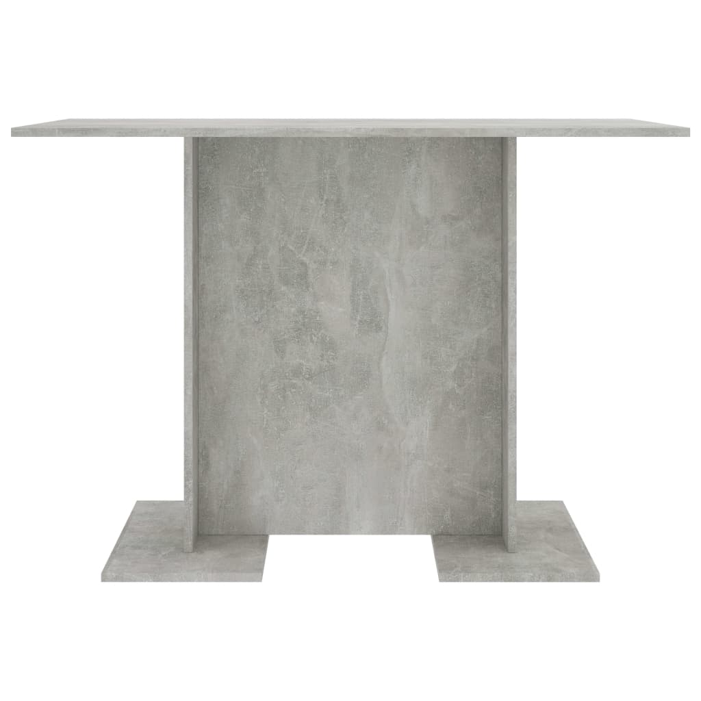 Mesa de jantar 110x60x75 cm derivados madeira cinzento cimento